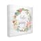 Stupell Industries Hello Spring Floral Egg Wreath Canvas Wall Art